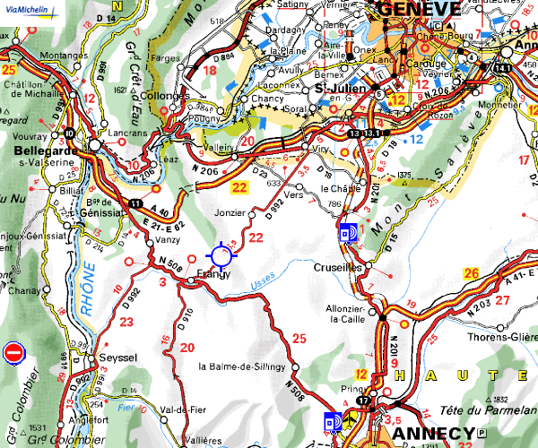 plan d'accés à chaumont 1